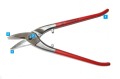 Nożyce do blachy Erdi D207-275 (prawe)