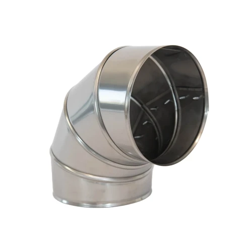 Płaszcz - kolano segmentowe 90 stopni - blacha nierdzewna AISI 304 / 1.4301