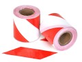 Taśma ostrzegawcza biało czerwona 80mm/100m
